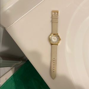 Swarovski leather band watch
